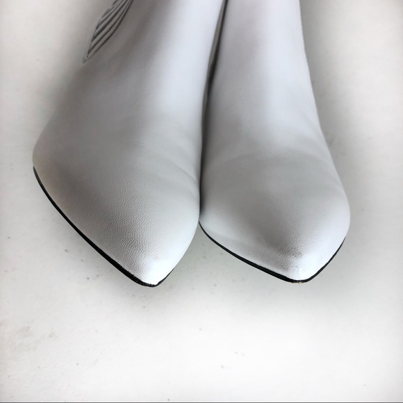 Diane Von Furstenberge  white bootie shoes Sz 6.5 - Picture 5 of 8